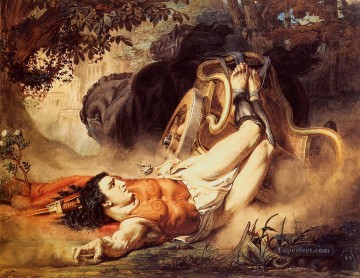  death Oil Painting - The Death of Hippolytus Romantic Sir Lawrence Alma Tadema